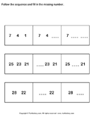 Sequence - whole-numbers - Kindergarten