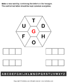 Combine Letters to Make New Words - spelling - First Grade