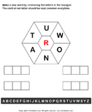 Combine Letters to Make New Words - spelling - First Grade