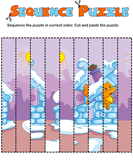 Winter Puzzles - winter - First Grade