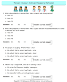 Probability: Multiple Choice Questions - probability - Third Grade