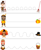 Thanksgiving Tracing - thanksgiving - Preschool